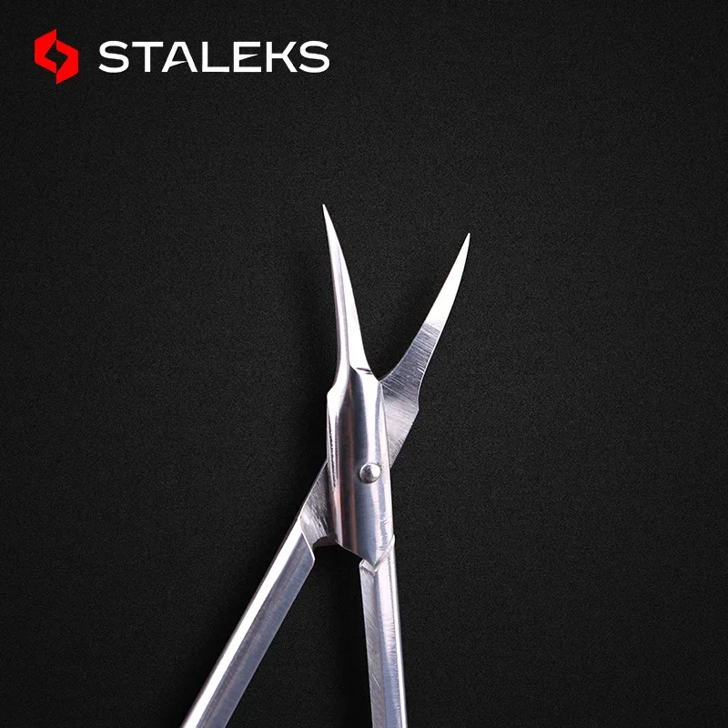 STALEKS Classic 10 Type 1 Curved Beauty Scissors Stainless Steel Nail Scissors High Quality Peeling Makeup Scissors Tools 3