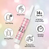 300Pcs Nail Glues  Super Adhesives Makartt Fast Drying Quick Bonding 2g/pcs False Nail Glue for DIY Nails and Nail Salon 2