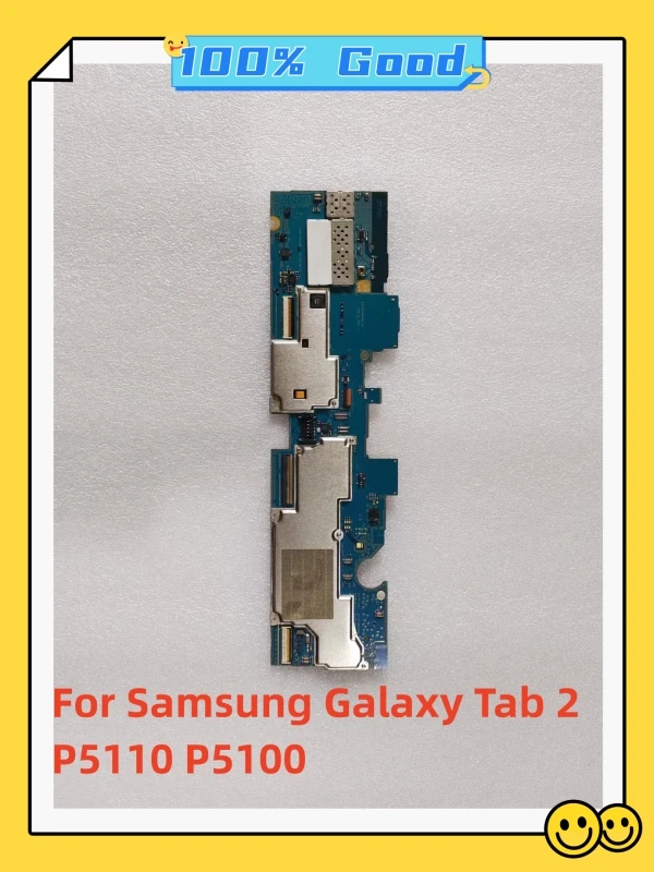 

Good Mainboard For Samsung Galaxy Tab 2 10.1 P5110 3G P5100 WiFi Unlocked Mainboard Tested Well With Full Chips Logic Board