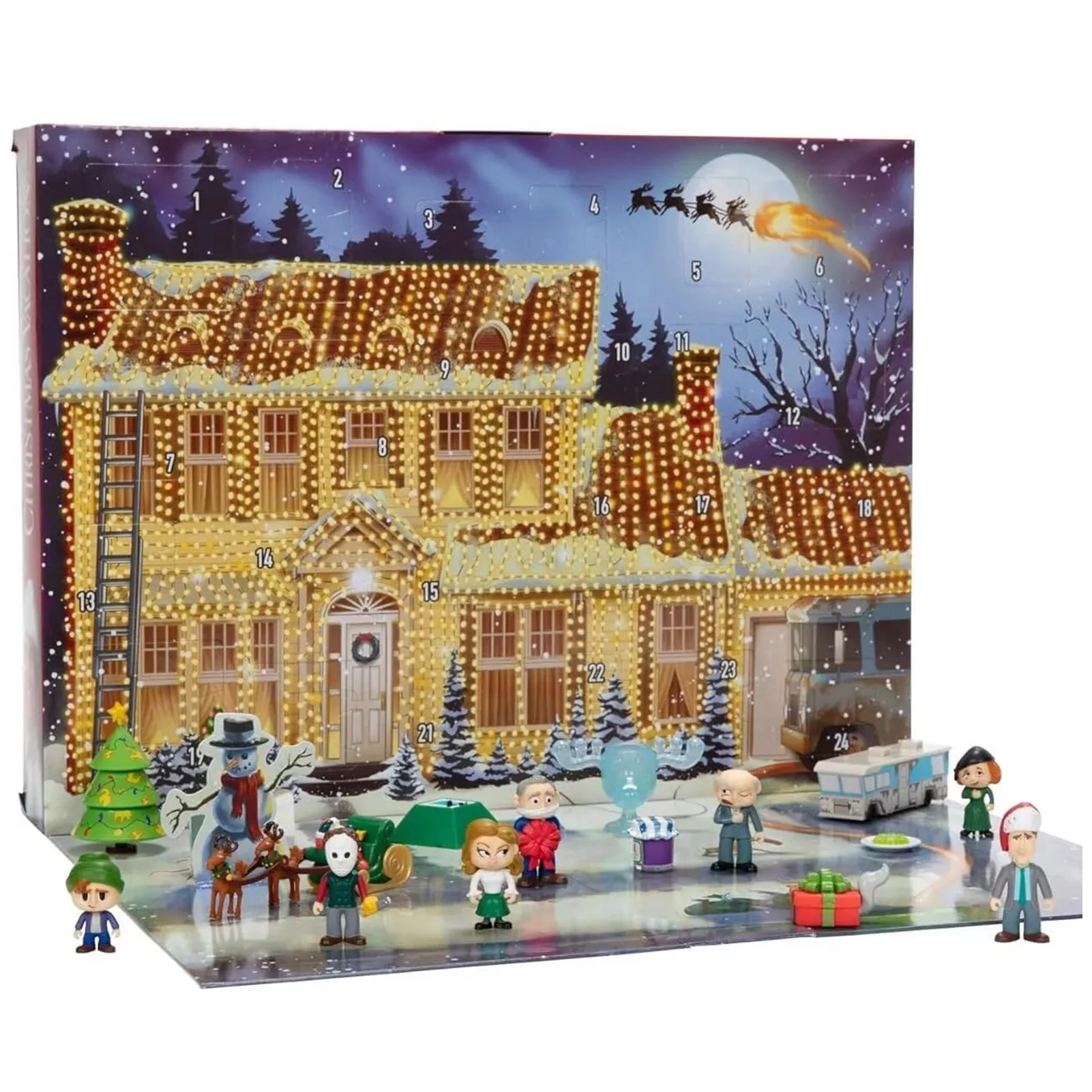 Cartoon Minifigure Christmas Countdown Calendar Christmas Vacation Advent Calendar Mini Figure Blind Box Countdown