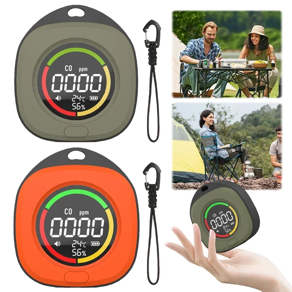 3 In 1 Carbon Monoxide Detector HD LCD Display CO Air Quality Monitor CO Detector Alarm Temp Humidity Sensor