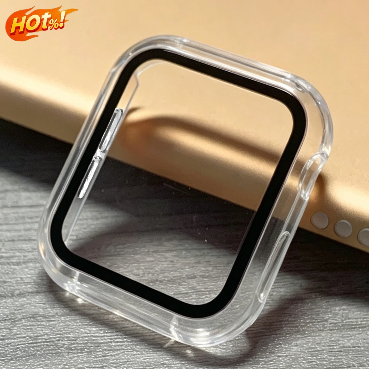 Premium Tempered Glass Apple Watch Protective Bumper Case