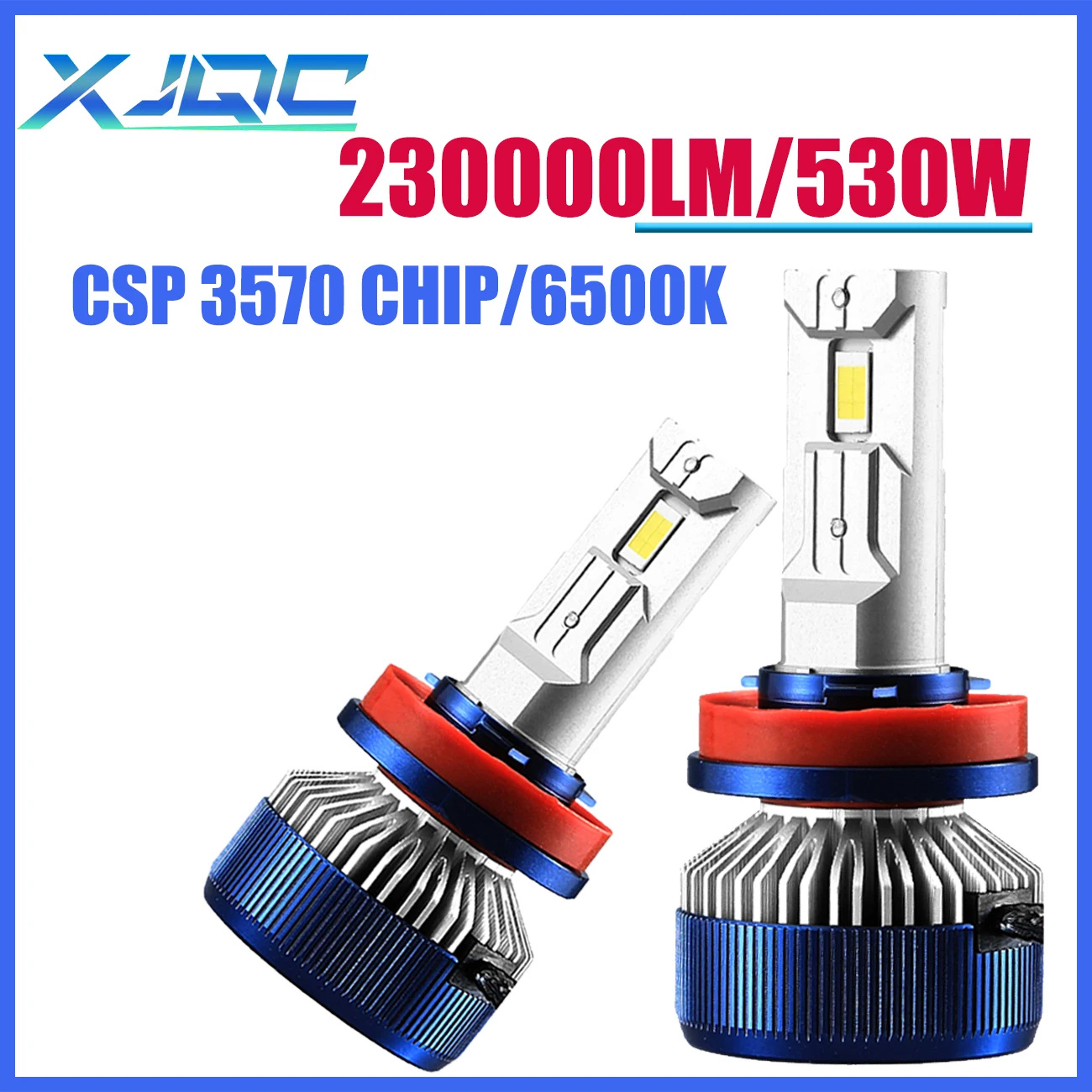 

XJQC Y2 230000LM 6500K 530W H1 H11 9012 9005 9006 H4 светодиодный высокомощные аксессуары для автомобильных фар лампочка H7 светодиодный Автомобильные фары
