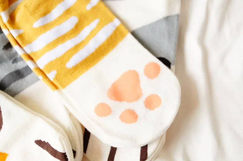 Women's Socks, Japanese  Cat Paw Socks, Soft Girl Cute Cat Meat Mat, Boat Socks, Kitten Meat Ball Socks 2