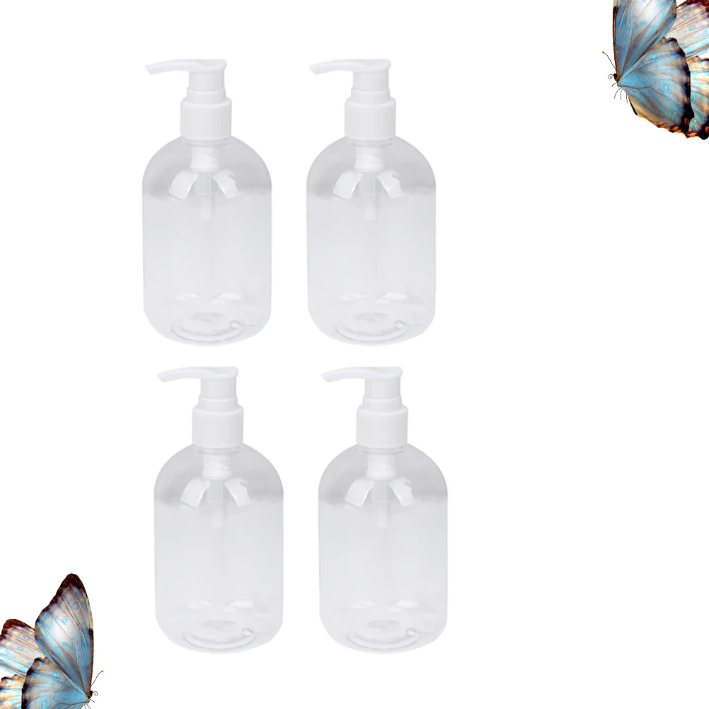 

4 Pcs Hand Soap Dispenser Empty Shampoo Container Lotion Bottle Bootle Toiletries Travel