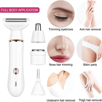 2025 4 In 1 Elettrico Lady Rasoio Corpo Depilazione Epilatore Deepseek Indolore Cordless Trimmer Rasoio Regali Portatili Per Le Donne 1
