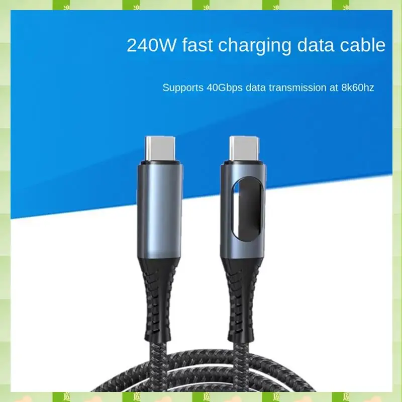 USB C Cable With LED Display Supports 8K Video 40Gbps 240W USB C Charging Cable,USB Cable With LED Display Supports 8K Vi