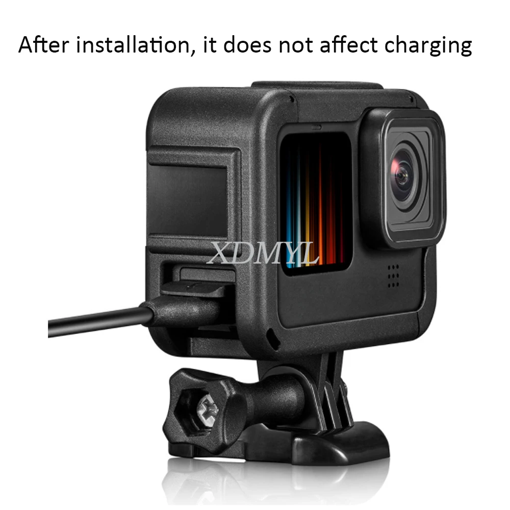 GoPro Hero 12 11 10 9 용 토끼 케이지 보호 프레임, 캠코더 하우징 케이스, 콜드 부츠 포함, 액션 카메라 액세서리