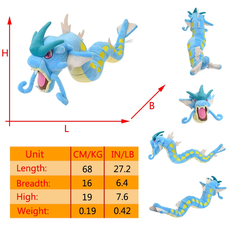 Peluche Pokémon Gigante Gyarados Blu e Rosso da 60cm 10 Peluche Pokémon Gigante Gyarados Blu e Rosso da 60cm - immagine 6