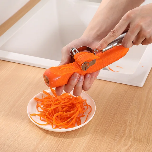 High Quality Stainless Steel Potato Cucumber Carrot Grater Julienne Peeler Vegetables Fruit Peeler Vegetable Slicer 4
