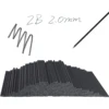 400Pcs/box 2.0mm 2B Mechanical Pencil Refill Mechanical Pencil Leads 2B Pencil Automatic Pencil Core Refill School Black 4