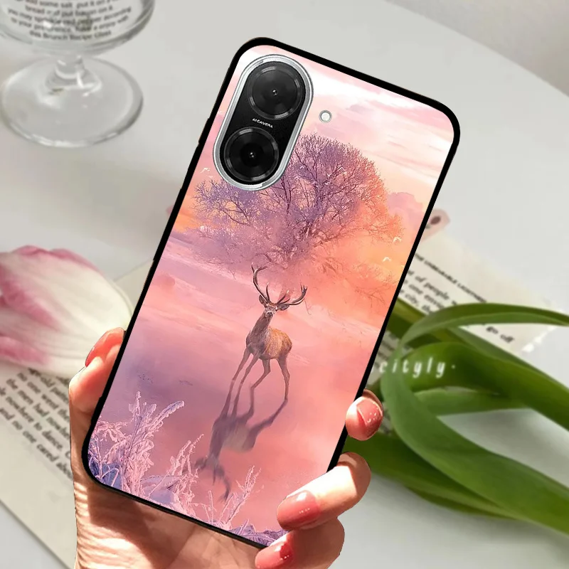 Fashionable Painted Soft Silicone Phone Case - Stylish Protective Cover