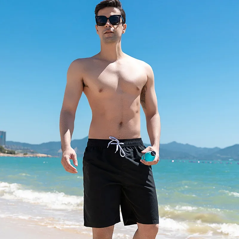 

Men's Stretch Swim Trunks Quick Dry Beach Shorts Pants Male Sports Swimsuits Volleyball Mens Underwear Tenis Masculino Shorts