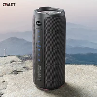 ZEALOT-S49PRO Portable Bluetooth Speaker 20W IPX6 Waterproof,Micro SD Card,AUX-in Plug,10H Playtime,RGB Light  Wireless Stereo