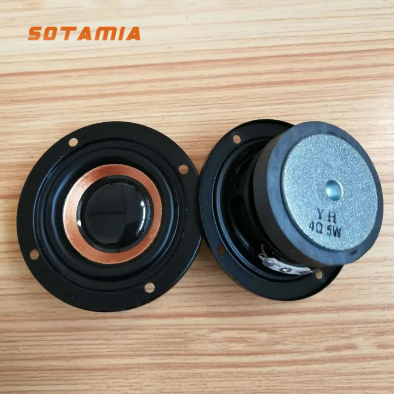 SOTAMIA 사운드 앰프 스피커 드라이버, 홈 시어터용 미니 풀 레인지 DIY 블루투스 음악 스피커, 64mm, 4 옴, 5W, 2 개