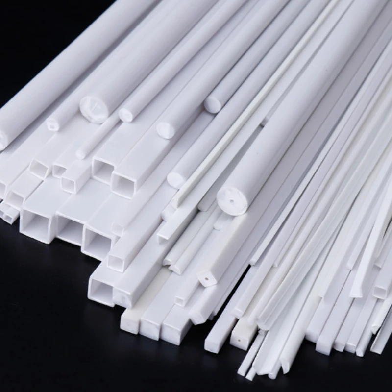 DIY Building House Scene Materials ABS Plastic Stick Tube Accessories 25Pcs