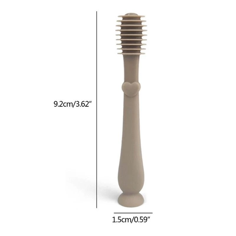 Baby Manual Toothbrush Silicone Children Teeth Clean Massage Soft Cleaning Brush Dental Care for 0-2 Year Kid