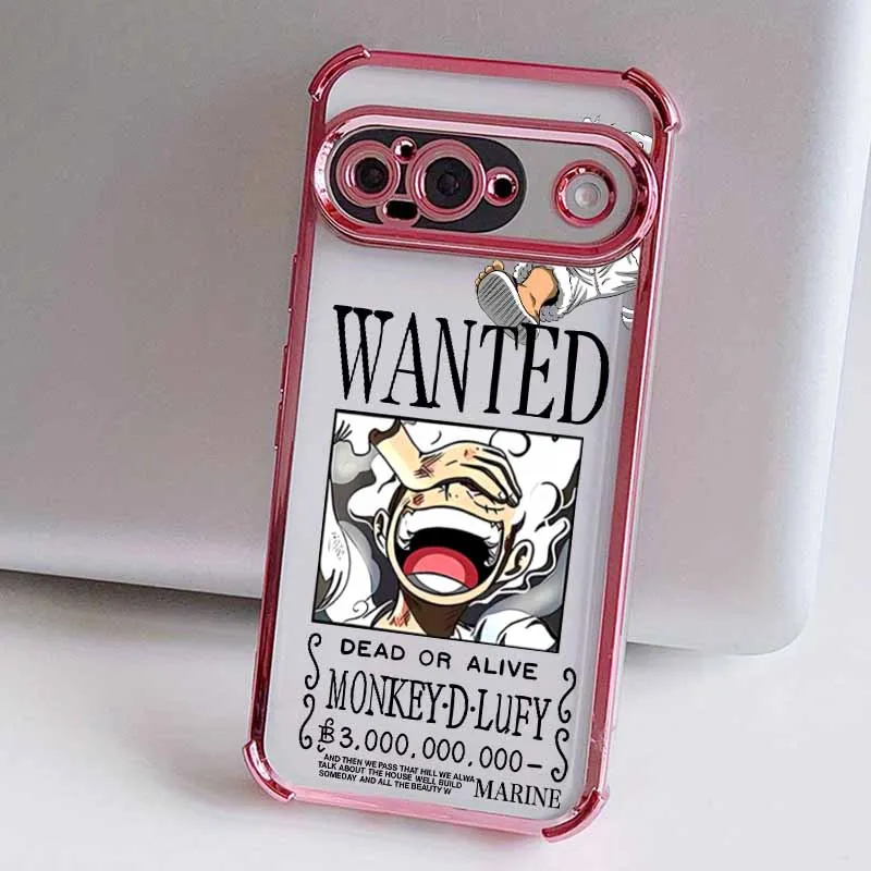 Plating Drop-Proof Transparent Soft Anime Phone Case
