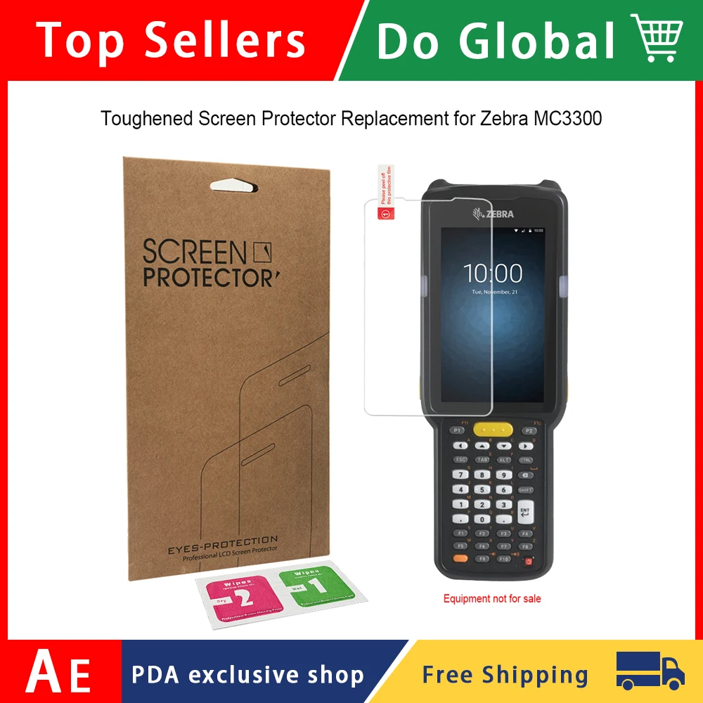 

10 шт. закаленное стекло для защиты экрана Motorola Symbol MC3300 MC330K-G