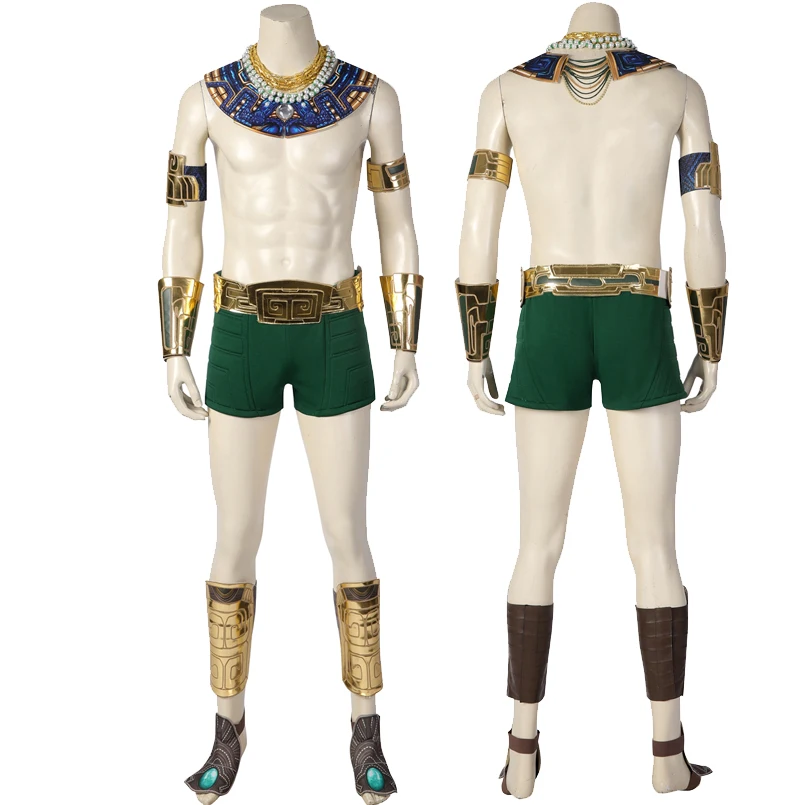 

Halloween Carnival Wakanda Forever Underwater Kingdom Prince Battle Outfit Namor Cosplay Costume With Props