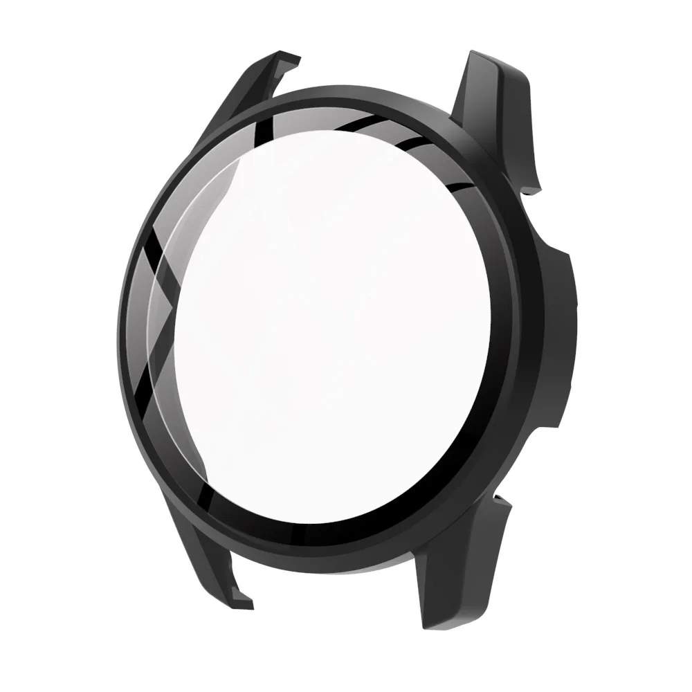 Premium 2-IN-1 Tempered Glass Screen Protector Case for Huawei Watch GT3 - Anti-Scratch Full Coverage Protective Shell