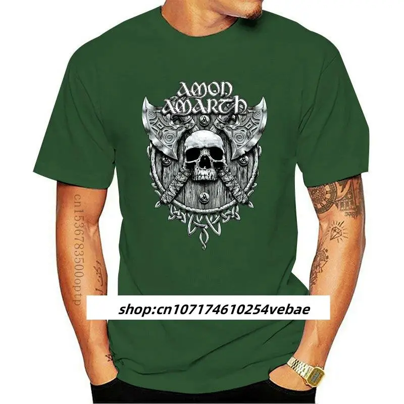 

Tee T-SHIRT MELODIC DEATH METAL BAND AMON AMARTH DTG PRINTED TEE Summer Tops Tees T Shirt top tee