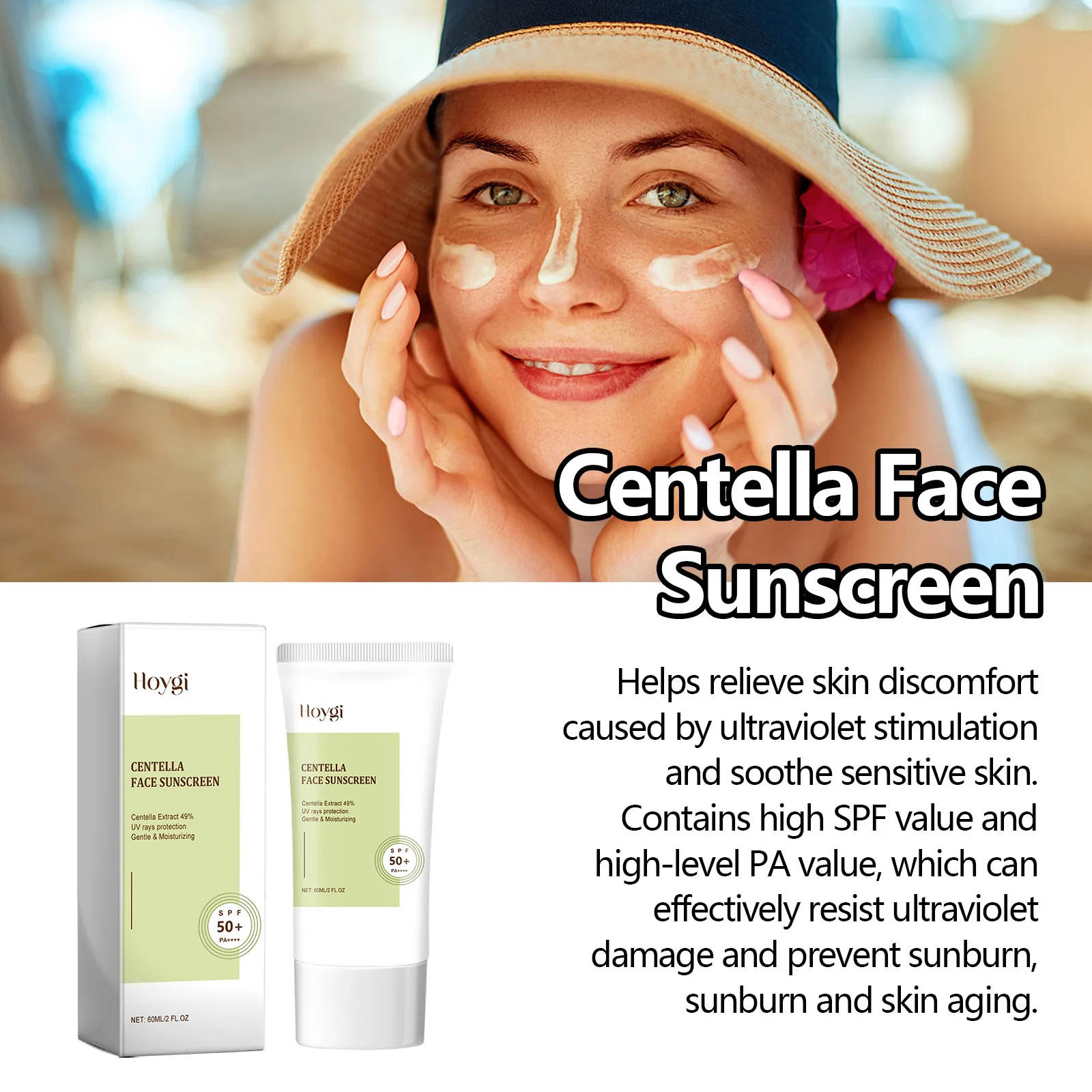 Sun Protective Cream Sun Block Isolation Anti Oxidant UV Protection Facial Solar Blocker Refreshing Non Greasy Sunscreen Lotion