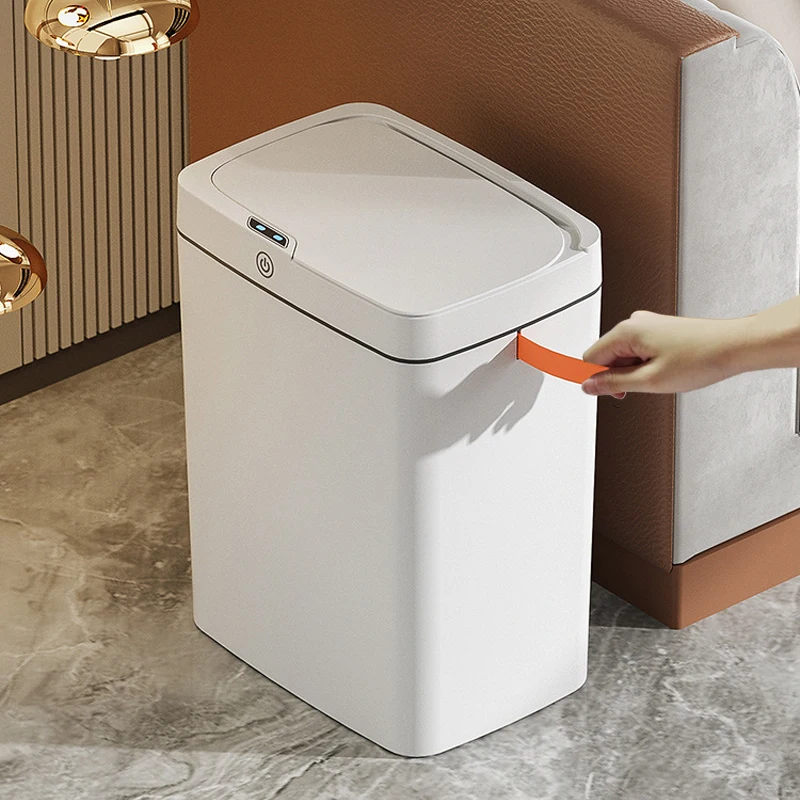 15/18L Intelligent Sensor Bathroom Trash Can Automatic Packing Trash