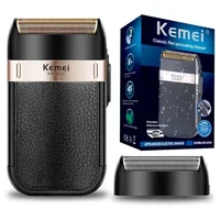 Original Kemei Rechargeable Shaver For Men Waterproof Electric Shaver Beard  Machine Bald Head Electric Razor 1