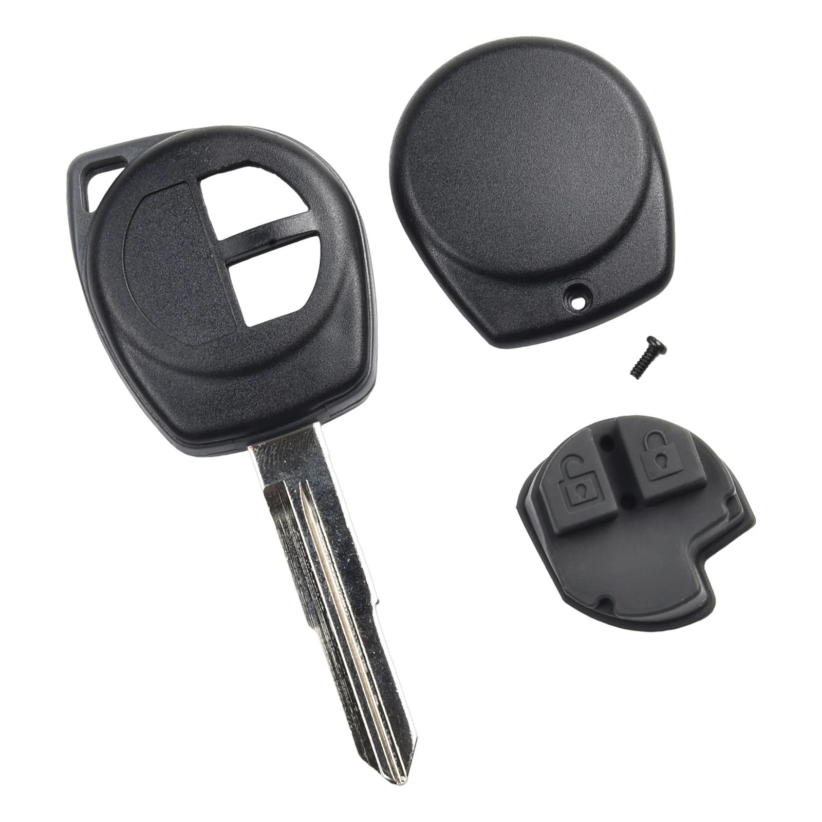 2Pcs Car Key Shell Fob Key Case Cover Pulsanti Remoti Car Key Fob Case Shell Per Suzuki Vitara Swift Ignis Sx4 Liana
