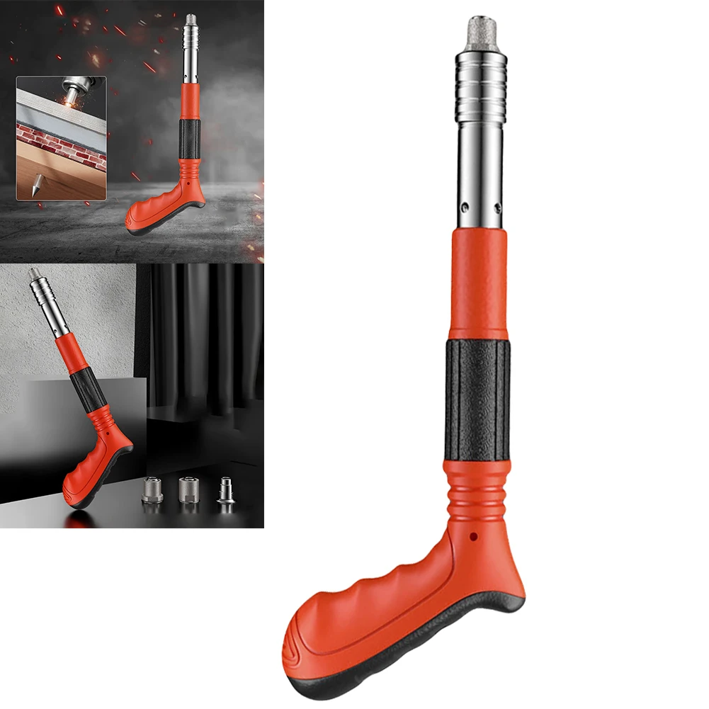 Manual Air Nailer Nail Gun Adjustable Silencing Concrete Nailer One-handed Operation Nail Wall Fastening Tool Home Wall Fastener 3