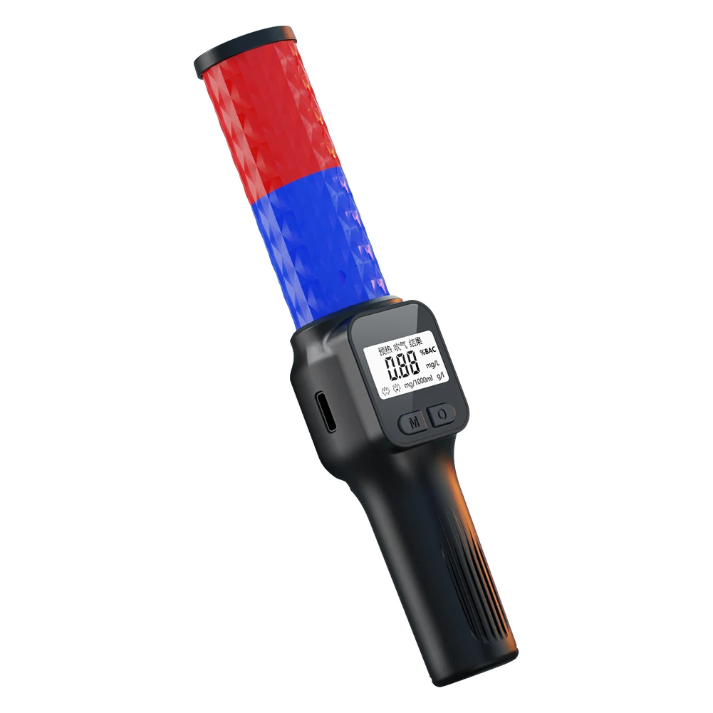 Professional Digital Breathalyzer Sound and Light Alarm High Precision Alcohol Tester Traffic Home Investigation Alcohol Tester