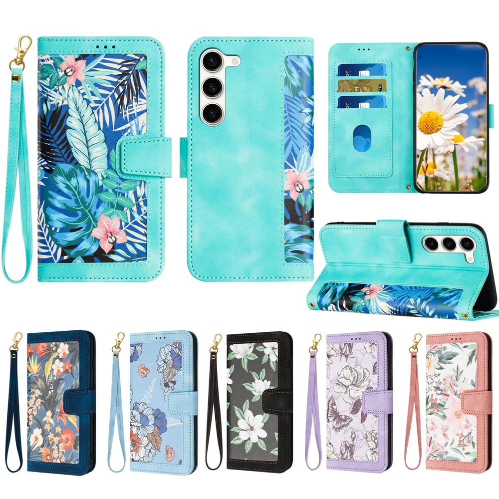 

Чехол-бумажник S23 для Samsung Galaxy S23 Ultra S22 Plus S21 S20