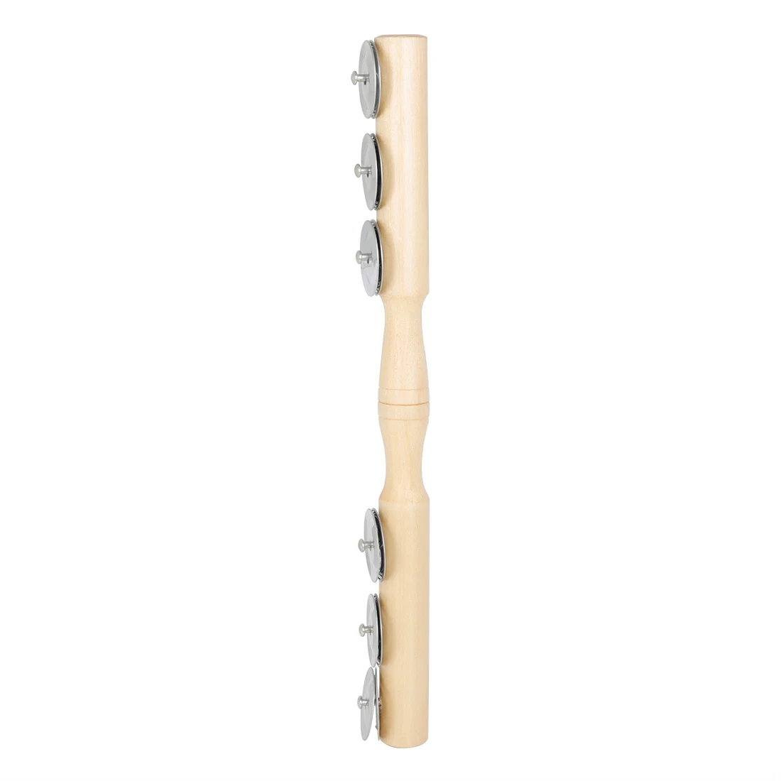 Six Bells Cymbal Wooden Aluminum Alloy Orff Percussion Instruments Single Row Hand-held Enlightenment Musical Instrument