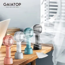 GAIATOP Mini Ventilateur Portable, Chargeur USB, Refroidissement Électrique, 3 Vitesses Réglables, Puissant avec Double Moteur, Accessoire de Voyage