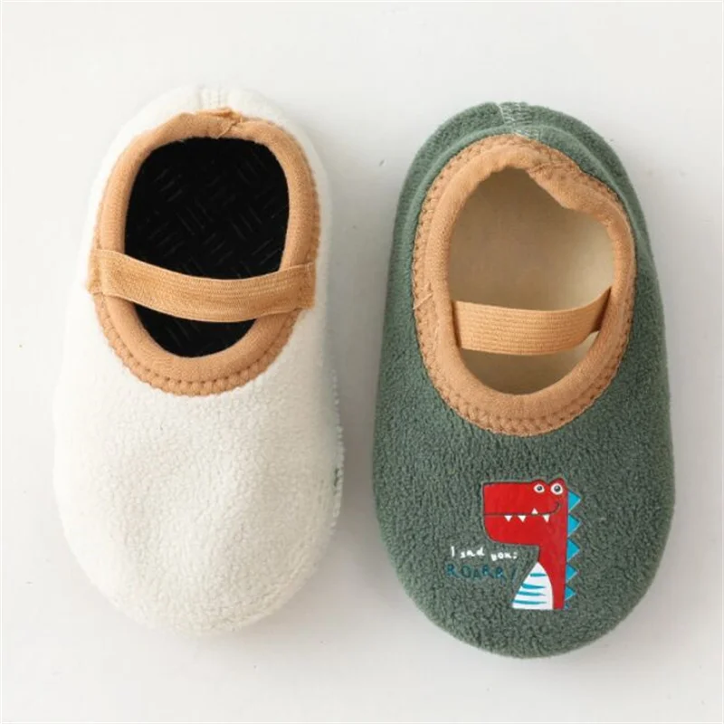 Newborn Baby Boys Girls Shoes First Walkers Winter Indoor Outdoor Slippers Infant Crib Floor Shoes with Rubber Sole Anti-slip - Image 4