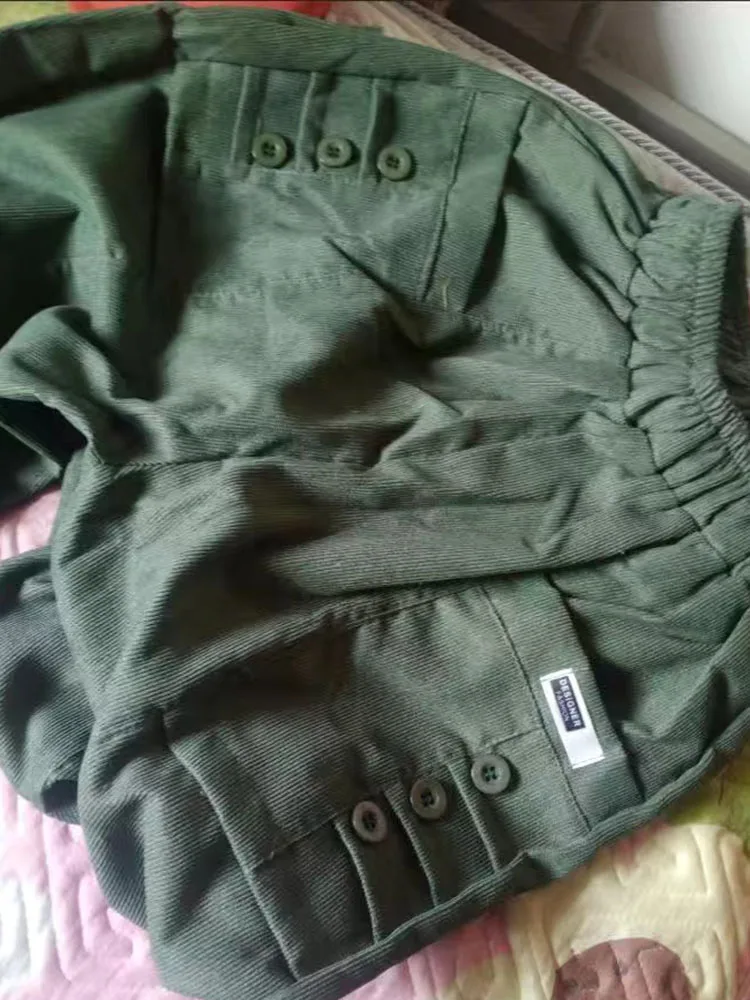 여성 캐주얼 코듀로이 하렘 바지 한국 탄성 높은 허리 연필 Pantalons 봄 가을 엄마 Pantalones 발목 길이 바지