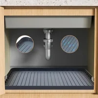 Durable  Under-Sink Mat - Waterproof Drip Tray Liner For Kitchen & Bathroom Cabinets, Easy-Clean Storage Solution 1