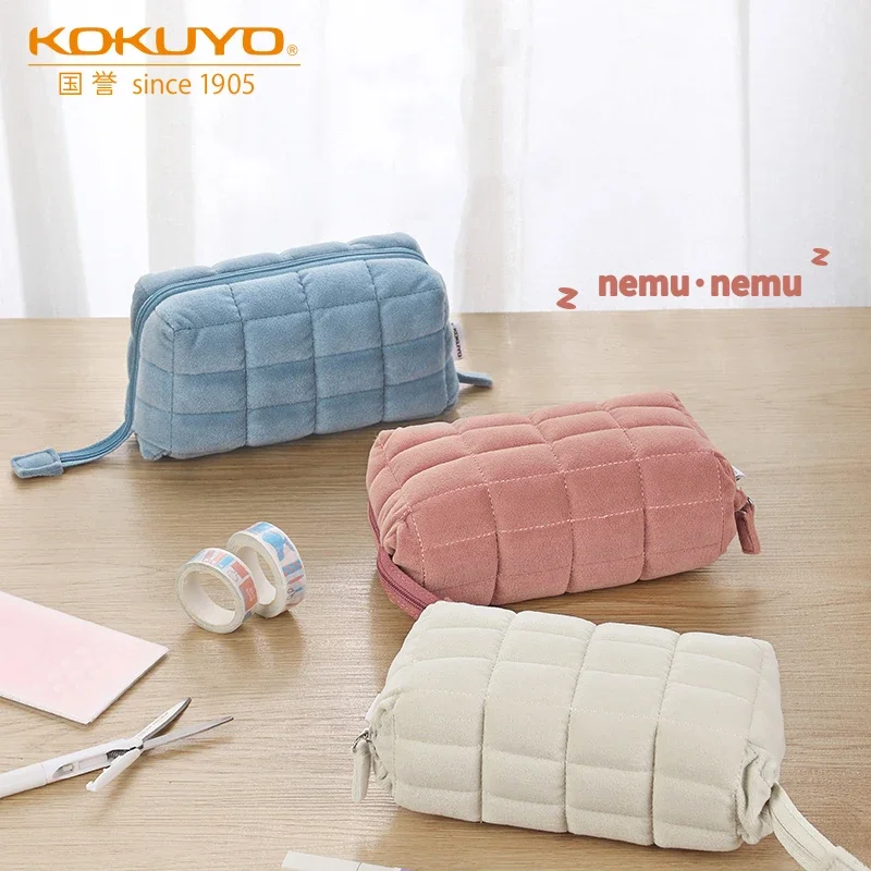 

Японская Подушка Kokuyo, 1 шт., сумка для хранения, Полиэстеровая холщовая Студенческая сумка для ручек, многофункциональная косметичка для хранения