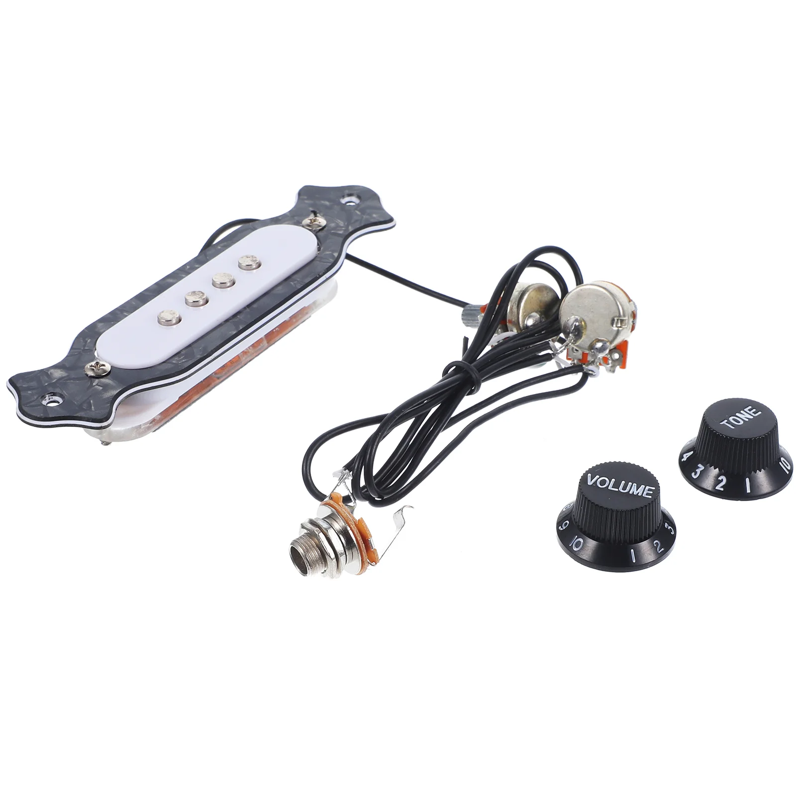 

Soundhole Pickup Pre-wired Magnetic Cigar Box Guitar Parts Soundhole Pickup Guitar Pickup for Bass Musical