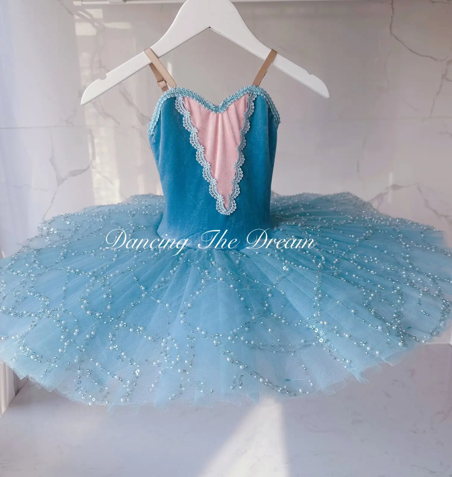 

Blue Dance Dress For Girls Todder Ballerina Tutu Ballet Costume For Kids Stage Performance Ballet Clothes