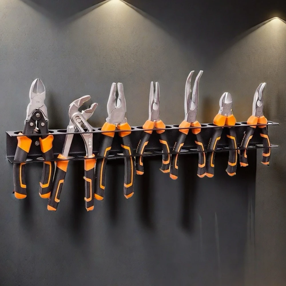 Tool Organizer Wall Mount 14-hole Rack For Hammer/pliers/screwdriver RC Tools