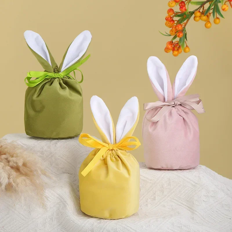 10 Pezzi Sacchetti Pasquali Set per Favori,Trattamenti,Coniglio