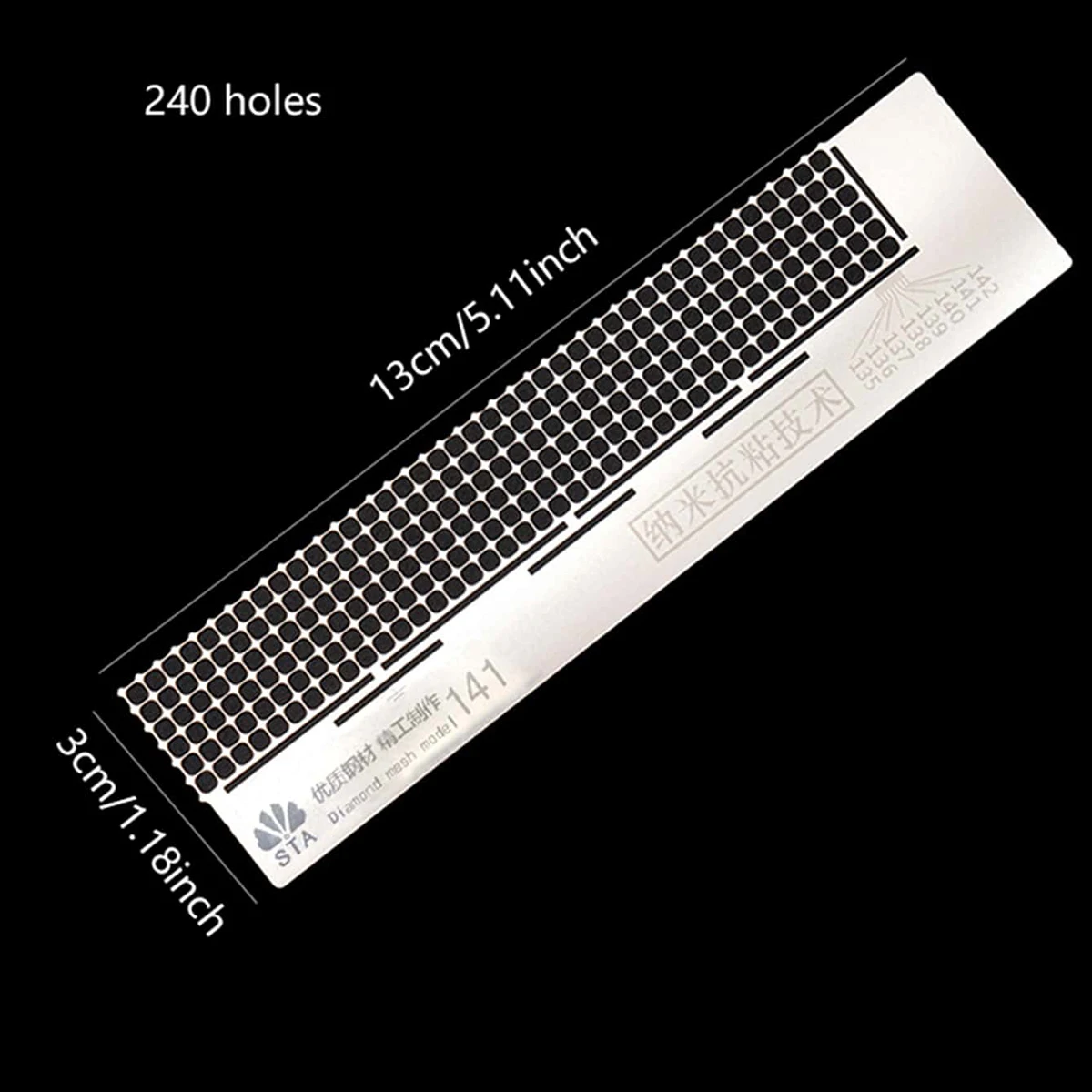 Diamond Painting Net Ruler Drill Tool With 240 Holes