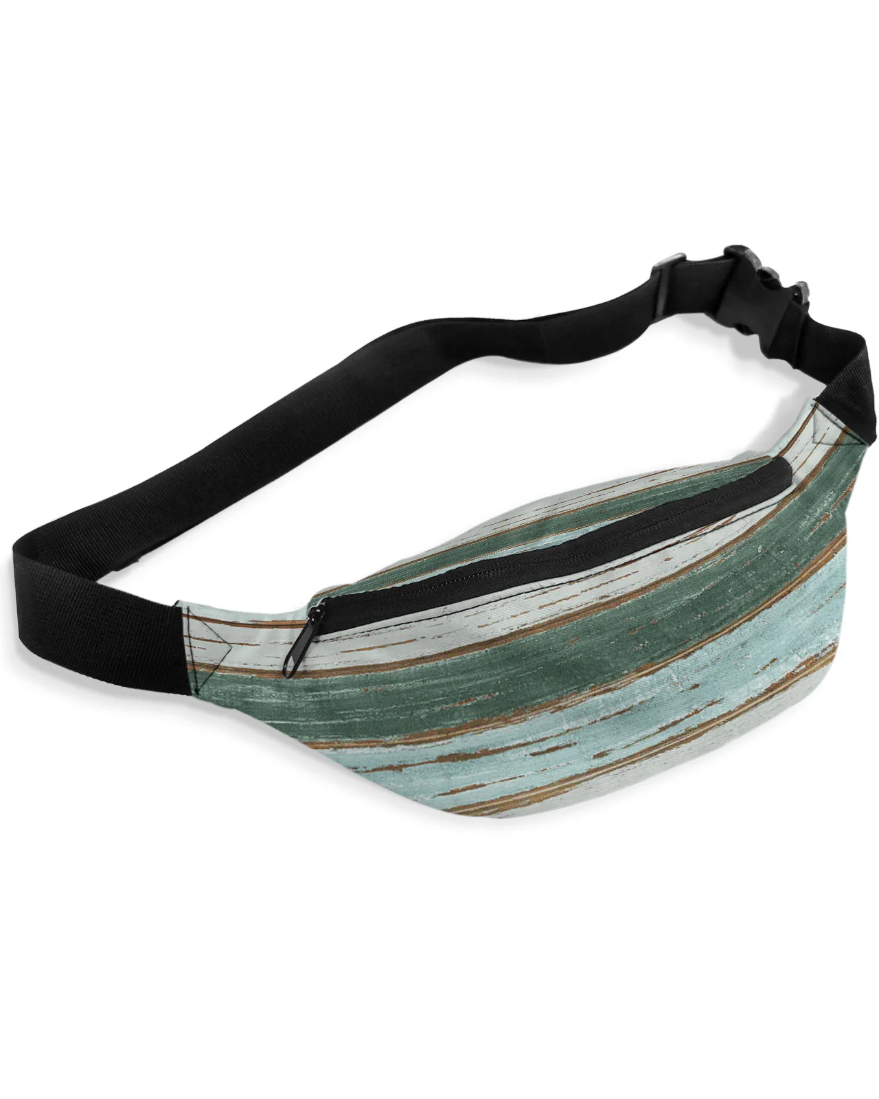 

Vintage Farm Barn Wood Grain Gradient Waist Packs for Women Waterproof Outdoor Sports Waist Bag Unisex Crossbody Shoulder Bag