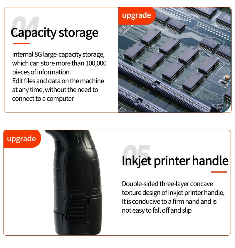 76.2mm 28 language Portable Handheld Inkjet Printer Multi-Language  Handheld Pri