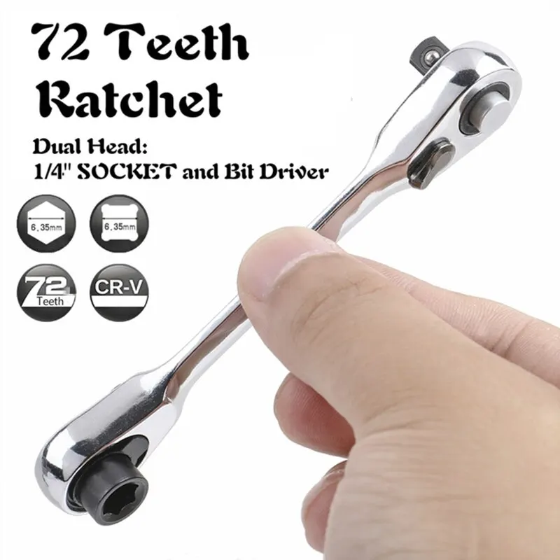 Description Picture 2 of itemMini Ratchet Wrench Double Ended Quick Socket Ratchet Wrench Screwdriver Hex Torque Wrenches Hand Repair Tools 4.8 2391 Revie