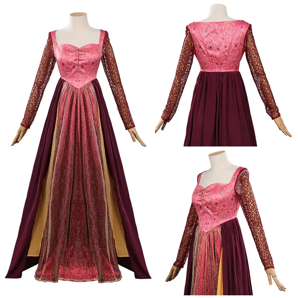 

Sarah Sanderson Cosplay Costume Dress Outfits Halloween Carnival Suit
