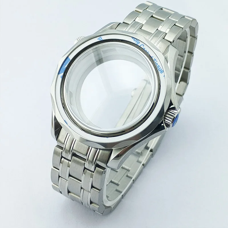 42mm Luxury Brand Men's watches case for NH34/NH35/NH36 Movement 20mm strap watch accessories Sapphire Wristwatches Watch Box