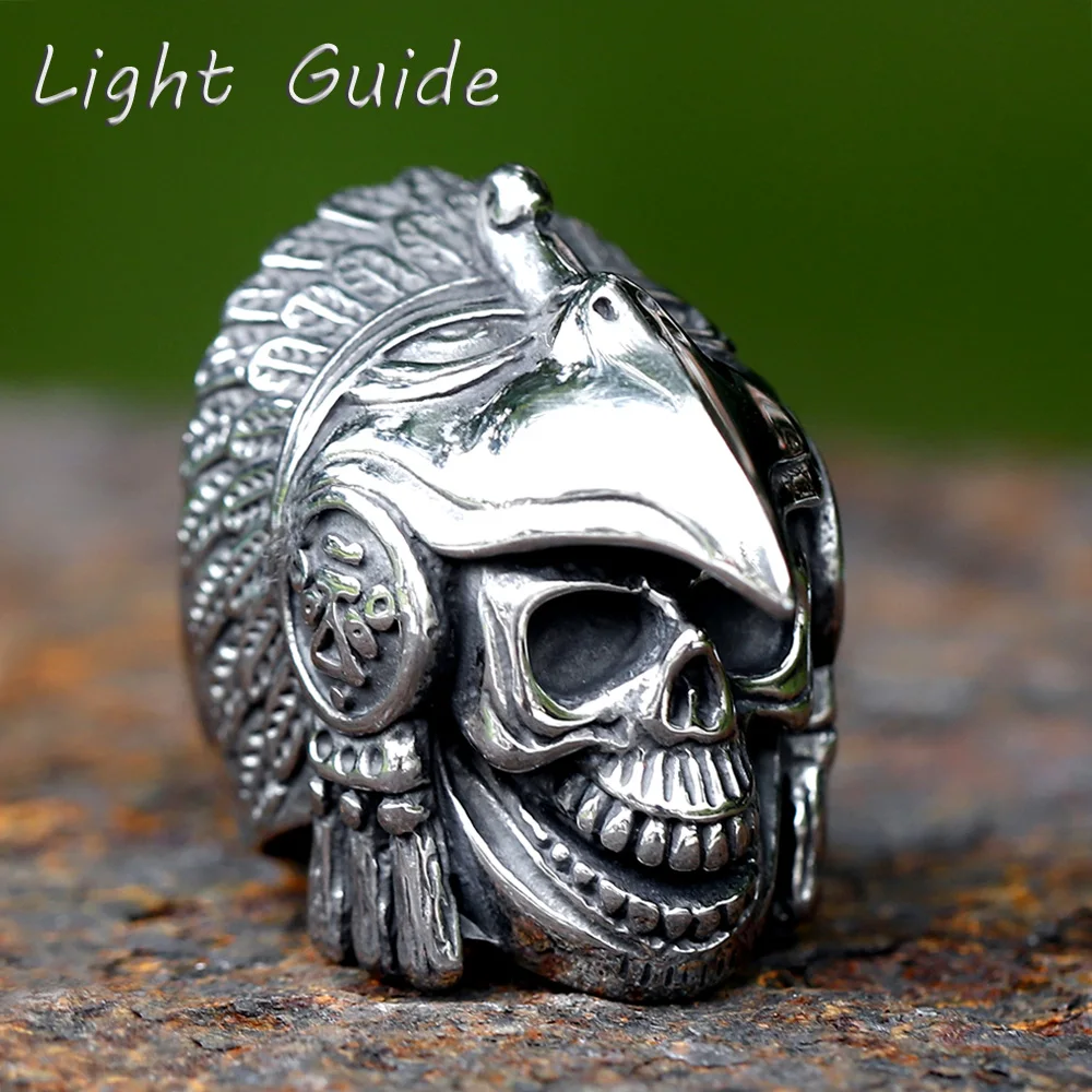 Aztec Jaguar Warrior Skull Ring – Wyvern's Hoard